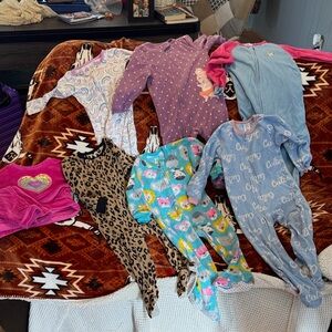 Blue and Pink Kids Pajamas Set